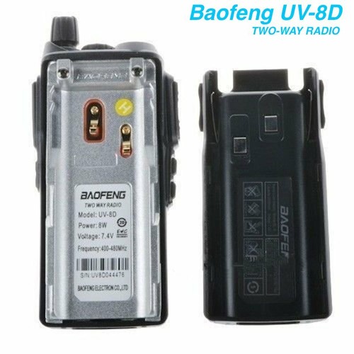 UV-8D Walkie Talkie Portable 8W 16CH UHF Band 2800mAh Ham Radio Interphone - Picture 10 of 11
