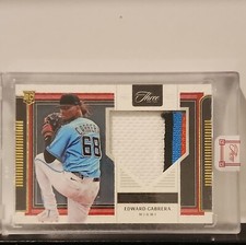 2022 Panini Three And Two Baseball Edward Cabrera #RJ-EC Memorabilia R/C /35