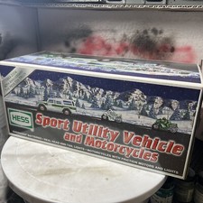2004 Hess Gasoline Sport Utility Vehicle and Motorcycles HESS TRUCK NEW in Box