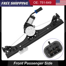 Front Right Passenger Side Window Regulator w/ Motor for 2012-19 Fiat 500 2-Door