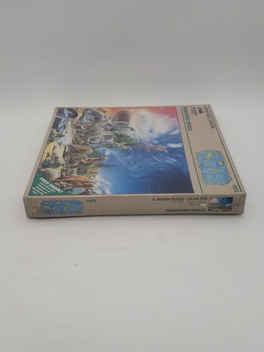 SEALED Prehistoric World Jigsaw Puzzle American Pub 500 Piece No. 6090 18”x24” - Picture 6 of 6