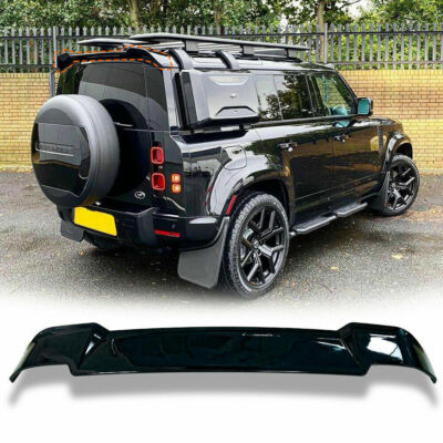 ABS Glossy Black Rear Tail Wing Trunk Lip Spoiler Fits For Defender 4D 2020-2024