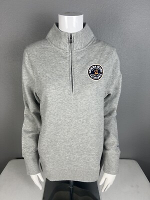 CHAMPION Women’s 1/2 Zip Sweatshirt Size Medium Catalina Island CA  Gray