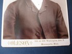 Antique Cabinet Card Photo of Victorian Man by Oleson from Minneapolis, MN. — photo 3