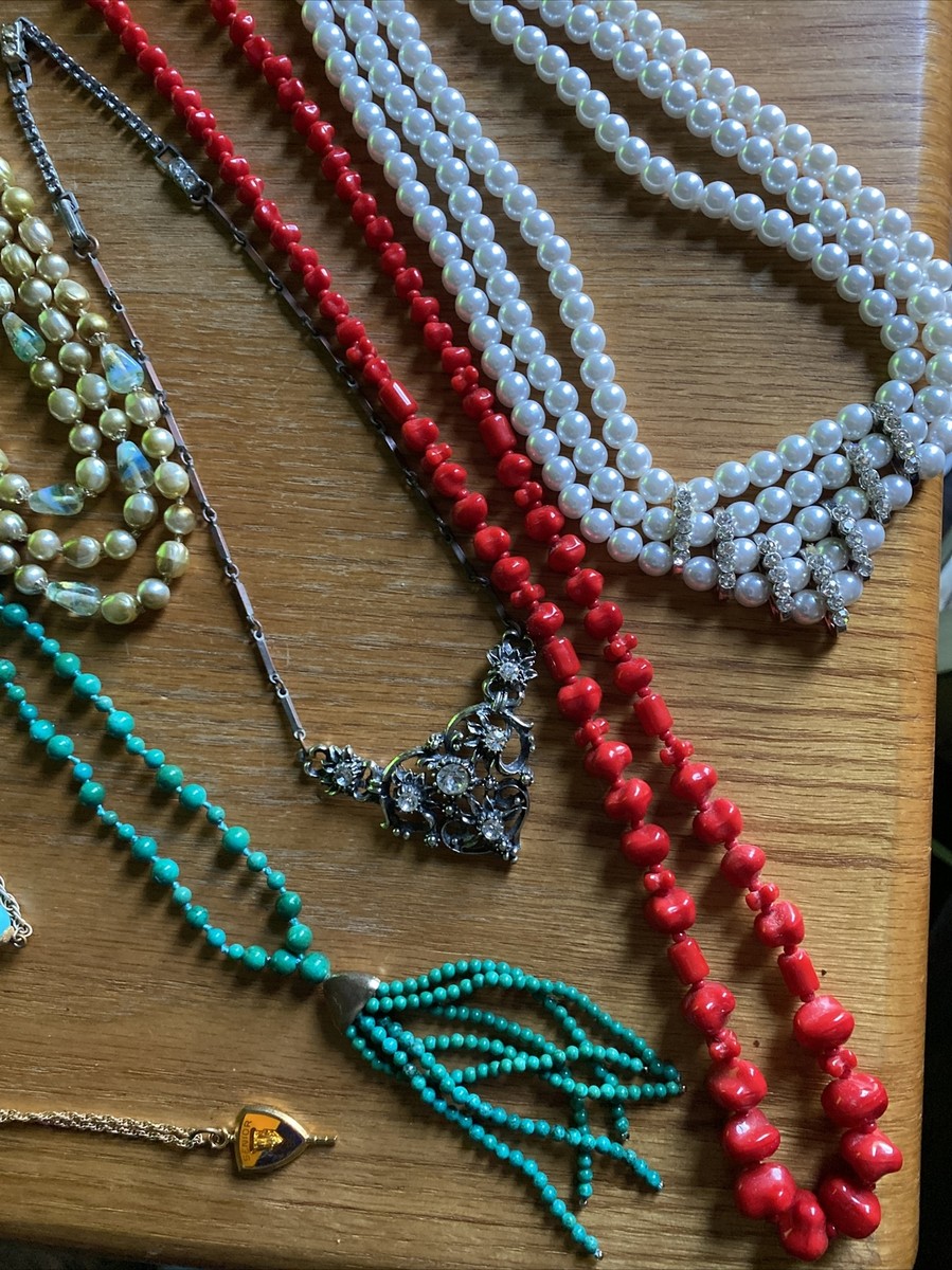 VTG 50s 60s JEWELRY LOT NATURAL STONES JAPAN NAPIER CAROLEE