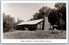 Postcard Girl Scout Camp Seven Hills Holland N.Y. *8900