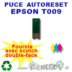 Puce Auto-Reset EPSON T009 couleur pour réparer le blocage de niveau d'encre vide