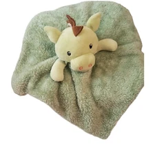 DTU Inc Dinosaur Lovey Security Blanket Green Dinosaur Sensory Blanket 11"