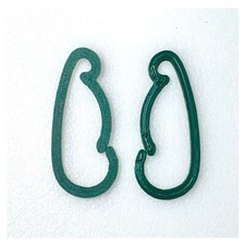 Premium Christmas Ornament Hangers Hooks, Forest Green Indoor/Outdoor Plastic 60