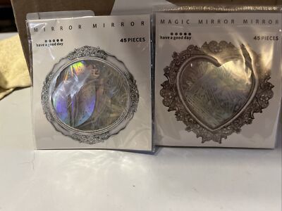 Magic Mirror Sticker Magic Mirror Stickers (2 Pack) 45 Pieces Ea Size Small | eBay