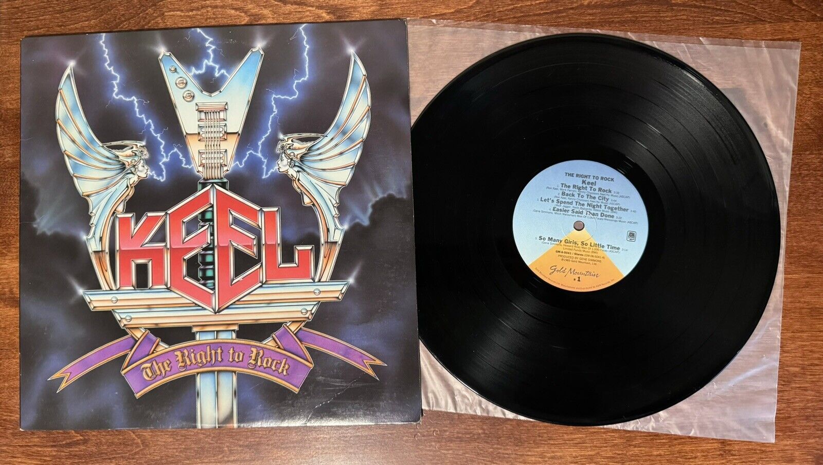 Keel - The Right to Rock - Vinyl LP - 1985 Original Pressing