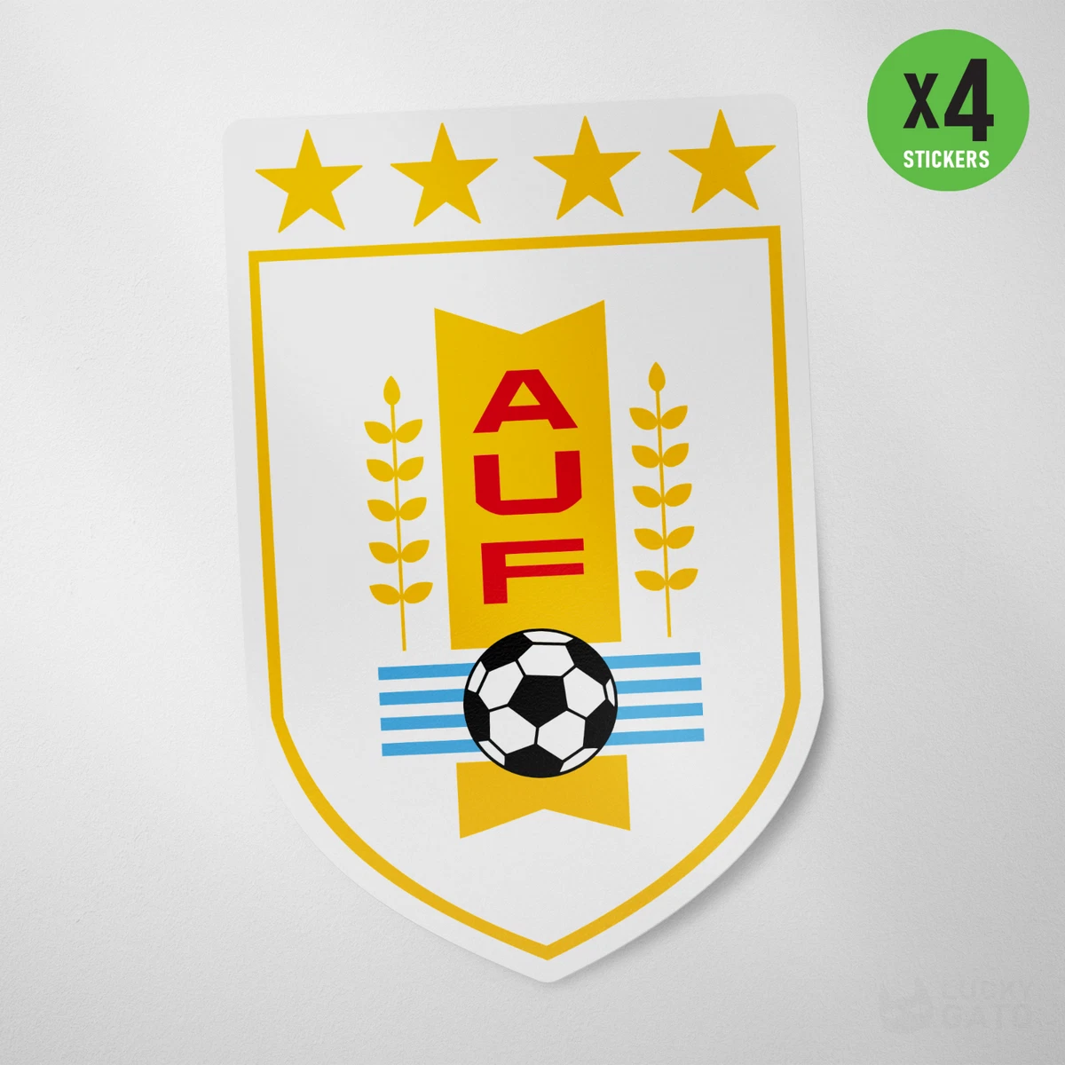 4 Pack) Seleccion Uruguay Vinyl Sticker Decal Football Futbol National Team