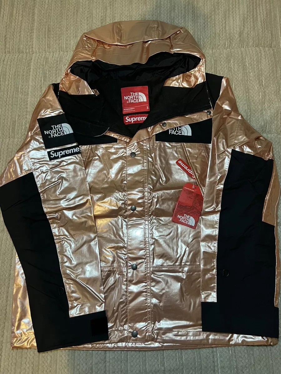 SS/18 SUPREME X THE NORTH FACE METALLIC MOUNTAIN PARKA JACKET ROSE TNF SIZE  L