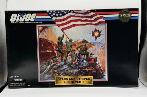 1997 GI Joe Stars and Stripes Forever 8 Figure Set 15th Anniversary NEW SEALED