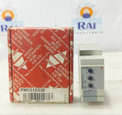 NEW | CARLO GAVAZZI PMC01D230 MULTIFUNCTION TIMER RELAY 230VAC 50/60HZ 5A