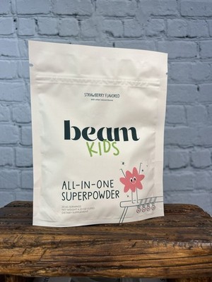 beam Kids All-In-One Superpowder Strawberry Magnesium Zinc 4.23oz
