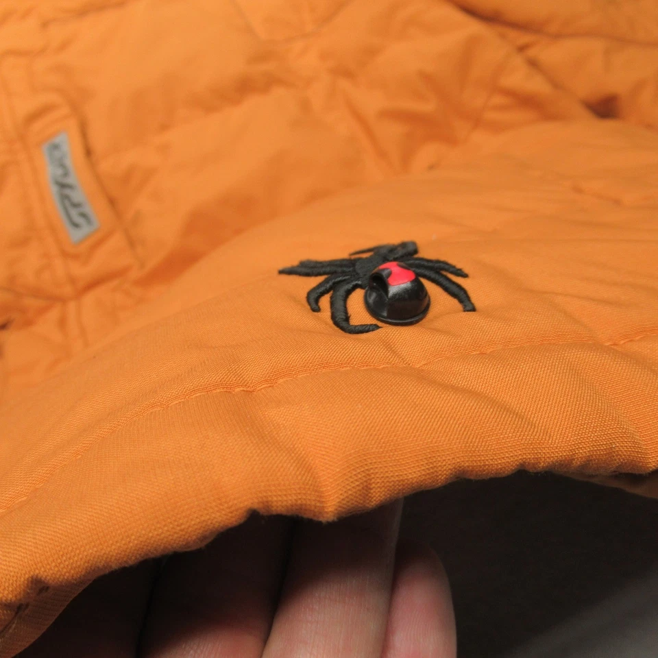 Chaqueta de Plumón Spyder Hombres XL Naranja Esquí Snowboard Con Capucha Gruesa Impermeable Aislada Foto 3 de 4