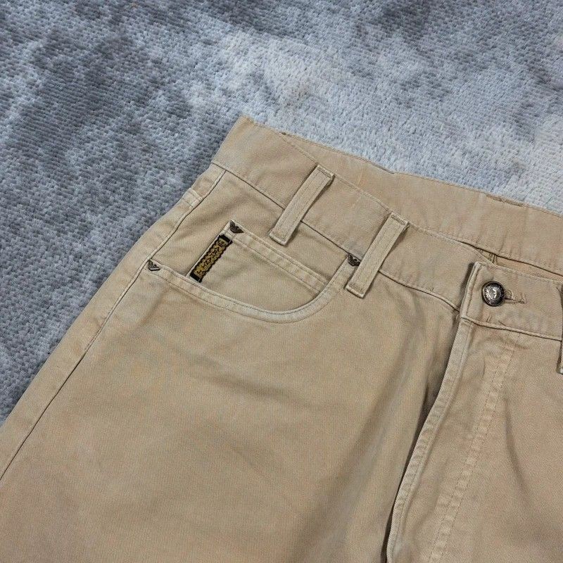 Vintage Armani Jeans Men’s W32 L33 Straight Fit Beige 90s image 4