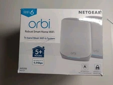NETGEAR - Orbi 750 Series AX5200 Tri-Band Mesh Wi-Fi 6 System (2-pack) - White