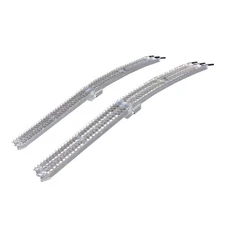 89-inch Folding Aluminum Truck, UTV/ATV, Motorcycle Loading Arch Ramps - Pair...