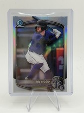 2025 Bowman Draft Roc Riggio Chrome Refractor Colorado Rockies #BDC-19