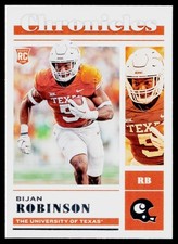 2023 Panini Chronicles Draft Picks Bijan Robinson #9 Texas Longhorns