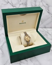 Ladies Rolex Datejust 69173 in Steel and Gold with Champagne Diamond Dial, Paper