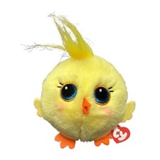 TY Beanie Bouncers - BOUNCEY the Easter Chick 3 inch - New Plush Ball Toy