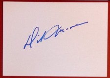 Dickie Moore 1925-2015 US silent film era actor autograph signed 4 x6  card