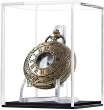 Vetrina per orologi da tasca espositore porta cubi scatola acrilica trasparente protetta 
