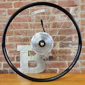 700C Rear Ebike Wheel 48v 36 Hole 6 Bolt Disc Black Alloy Powered by Pedego  b22