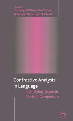 Contrastive Analysis in Language: Identifying Linguistic Units of Comparison