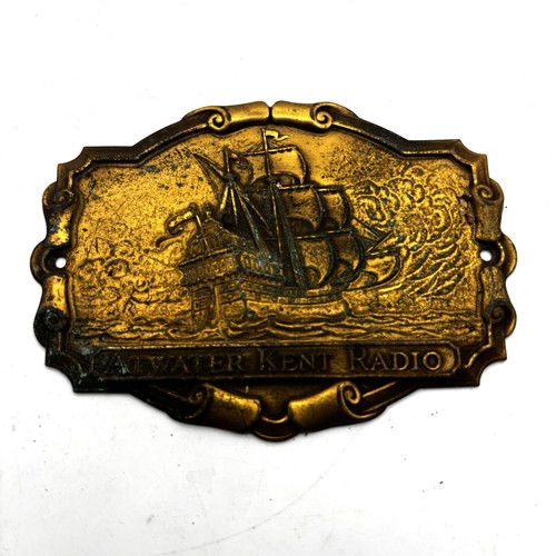 Atwater Kent Brass Badge Model 35 Radio