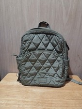 Vera Bradley Featherweight Small Banbury Backpack in Bronze Green with Zip ID Ca