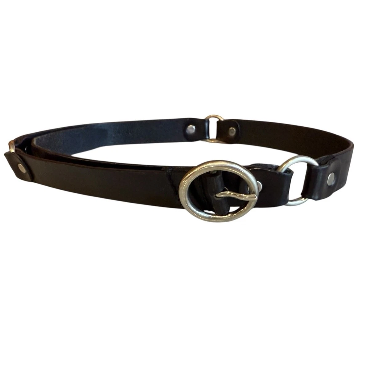 J. Crew Black Belt with Jewel Buckle Elastic Women’s Size Small/Black J.CREW Black Belts for Women for sale | eBay main image 2