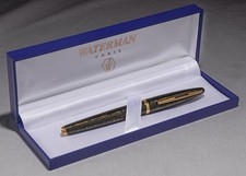 Penna roller Waterman Carene verde mare e bordo oro nuova con scatola