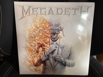 OOP BRAND NEW MEGADETH DOUBLE WHITE BLUE & ORANGE SPLATTER VINYL FACTORY SEALED