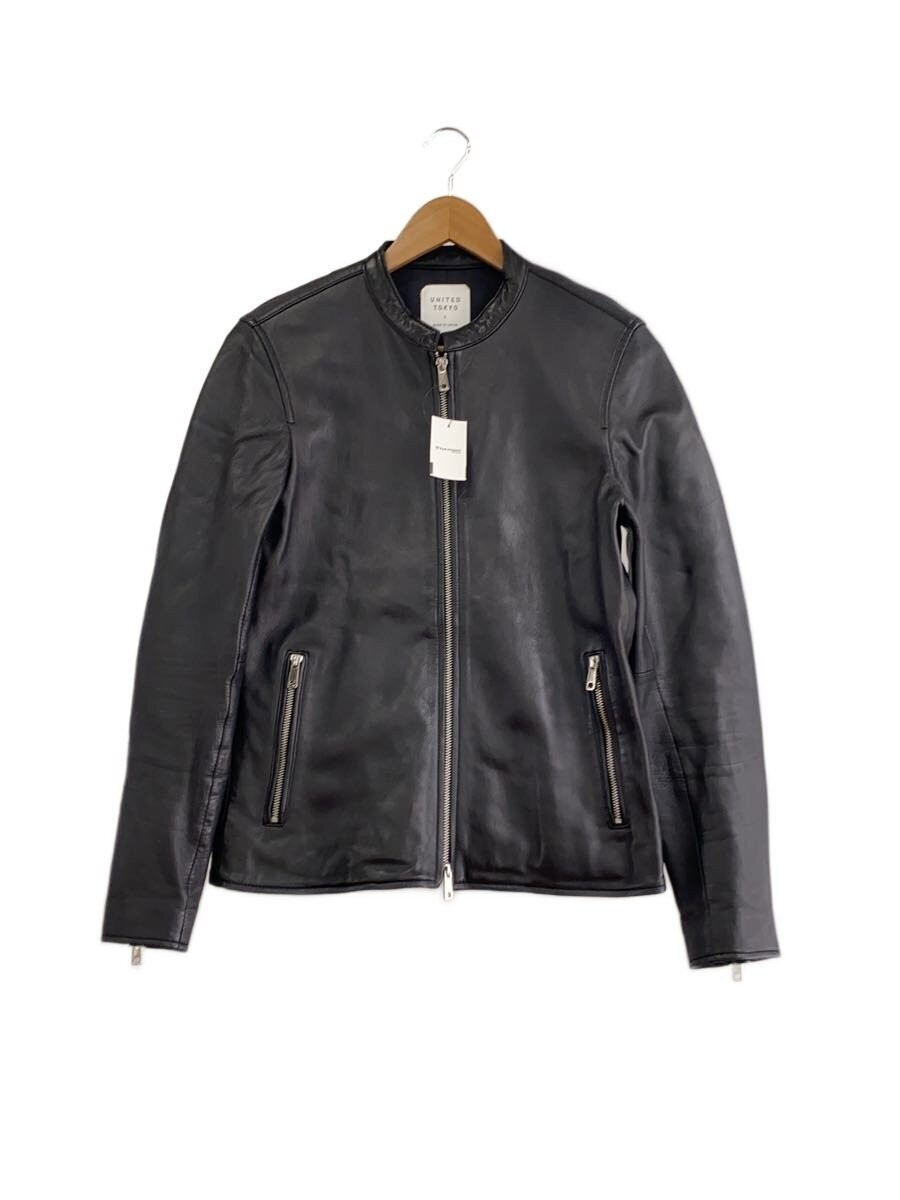 United Tokyo Leather Jacket Blouson/1/Leather/Black/Plain/406152001 3995