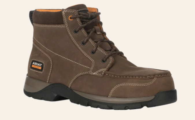 NEW! (Authentic) Ariat Men's Edge LTE Work Boot, Chukka, Comfort, Dark Brown