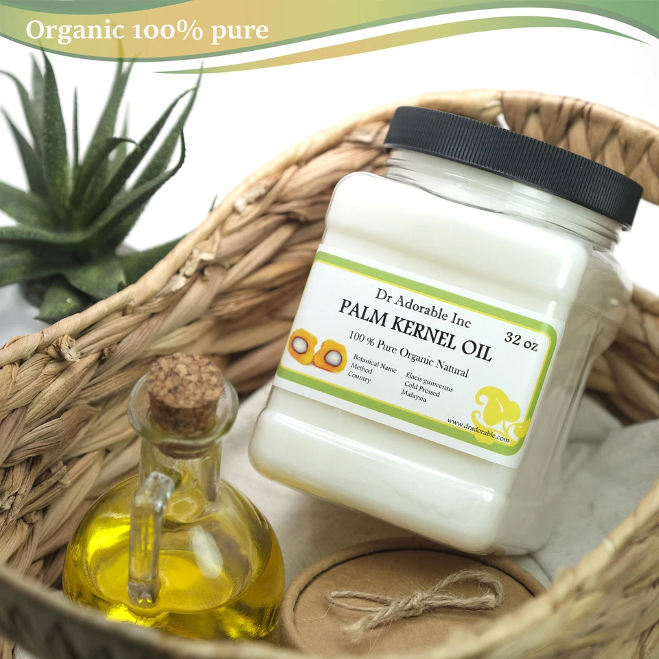 PALM KERNEL OIL BY DR.ADORABLE ORGANIC PURE COLD PRESSED 2 oz 4 oz-UP TO 7 LB - Image 2 of 4