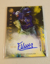 Freddy Valdez 2021 Bowman Inception Gold Auto /50 Prospect New York Mets RC