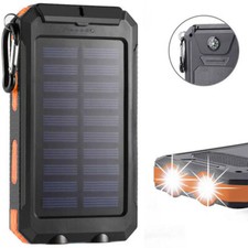2025 Super 10000000mAh USB Portable Charger Solar Power Bank For Cell Phone