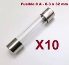 8A Fuse - 6.3 x 32mm - Quick Cast - Approved Pack of 10 Fuses