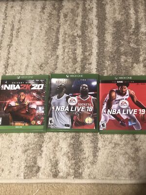 Xbox One Games (NBA 2k20, NBA LIVE 19, NBA LIVE 18)
