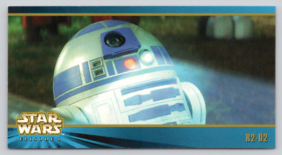 Trade Card R2-D2 Star Wars Episode 1 Wide Vision #10 Topps Lucasfilm Series 2