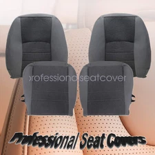 Fits For 2013-2018 Dodge Ram 1500 2500 Driver & Passenger Cloth Seat Cover Gray