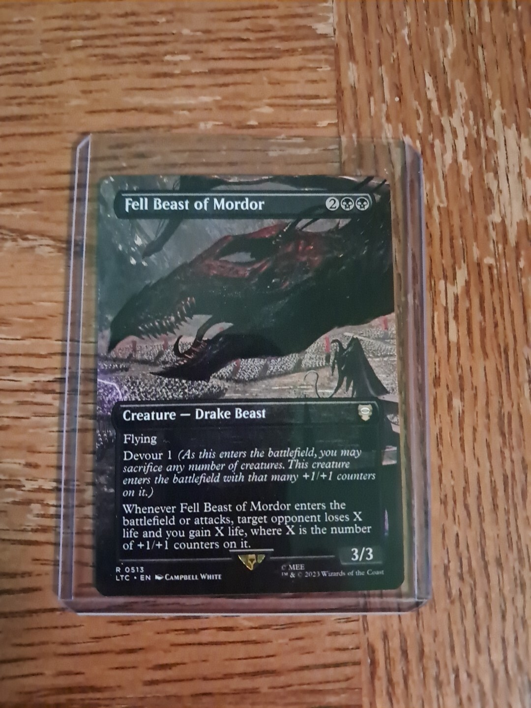 Fell Beast of Mordor (Borderless) Commander: The Lord of the Rings: Tales of...