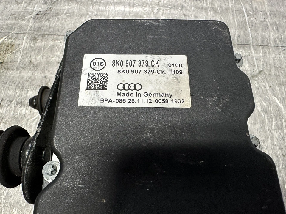 2013 AUDI S5 ABS PUMP MODULE W/ STABILITY CONTROL W/ AWD (QUATTRO) 8K0907379CK - Image 4 of 4