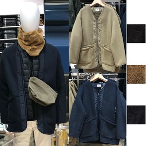 [XS-4XL] 2019 A/W UNIQLO Men Engineered Garments Fleece Collarless Jacket Coat | eBay