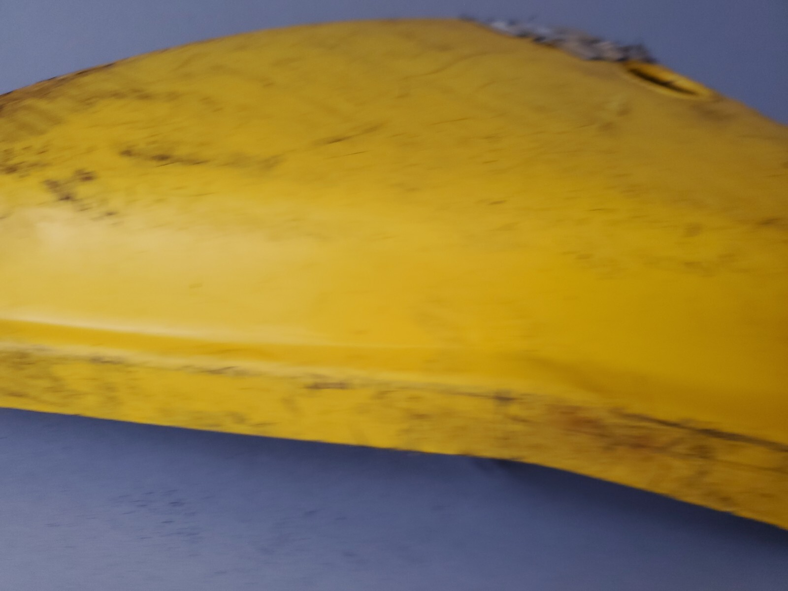 KE100 YELLOW SIDE PANEL OIL TANK COVER KE 100 KAWASAKI FRAME COVER SIDE